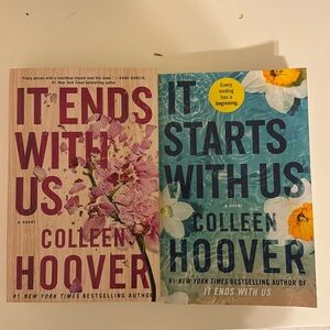 It ends with us and it started with us Colleen Hoover book series set
